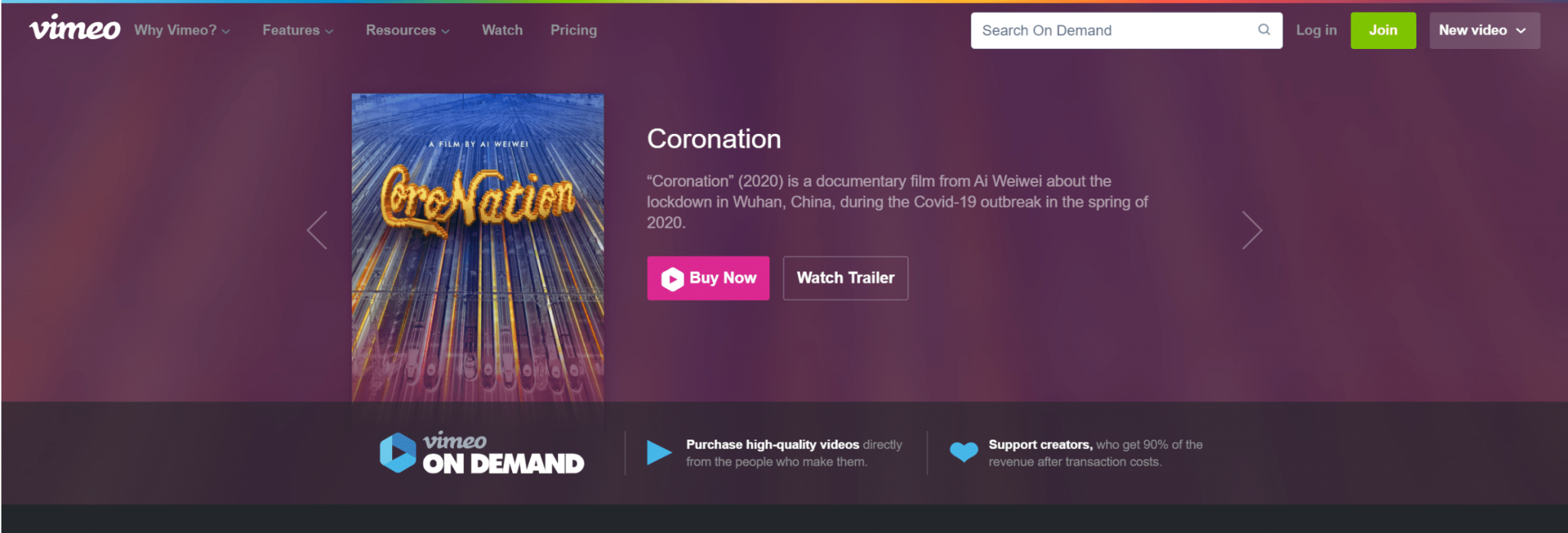 VOD subscription service - Vimeo OTT